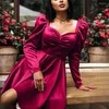 Casual Dresses Women French Elegant Satin Dress 2023 Summer Fashion Solid Mini Robe Party Short Vestido Female Chic midja A Line Tube Top