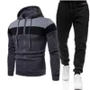 Herren-Trainingsanzüge, Herren-Sets, Trainingsanzug, Kapuzenpullover, Hosen, Reißverschluss, Streifen, modisch, lässig, Outdoor-Sport, Jogging, Fitness, Sportbekleidung, Sweatshirt-Anzug