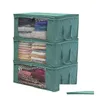 Storage Boxes Bins Quilt Bag Foldable Dust Moisture Proof Clothes Bags 2 Color Home Organizers Basket High Quality Zipper Storageb Dhuua