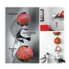 Haczyki Rails Ball Ball Claw Basketball Football Stojak Uchwyt Rojownik Wzgórza Case Organizer Racks Uchwyty Upuść Dostawa Garden Home Ho Dhszu