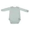 Baby ropa bebe pasgeboren bodysuit top meisje lange mouw rompers kleding bodysuits kinderen nieuwe 0-6m jongens baby katoen zomer lichaam pure kleur