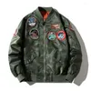 Giacche da uomo Moda Uomo Giacca bomber Pilota Distintivo militare Ricamo Cappotto da baseball Classico Primavera Autunno Giacca a vento maschile 2023