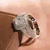 Wedding Rings Princess Square Diamond Set Ring Engagement Jewelry For Women Anillos De Boda Para Mujer Alliances Femme