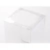 Gift Wrap Cake Boxes Box Clear Transparent Packaging Carrier Cupcake Containers Bakery Akryl dessertstall Display Storage Mini