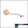 Trinkgeschirrgriff 4 Zoll Swirl Lollipop Glas St. Fabrikpreis Expertendesign Qualität Neuester Stil Originalstatus Drop Lieferung nach Hause Otace