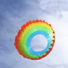 Diamètre 300 cm puissance unique ligne arc-en-ciel lumière anneau cerf-volant/ripstop Nylon cerfs-volants avec outils volants plage cerf-volant volant 0110