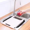 Set di stoviglie Filtro del cesto di frutta tagliente che taglia il drenaggio di utensili per verdure da cucina multifunzionale