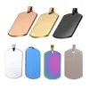 28x50mm Stainless Steel Military Army Stamping Blanks Dog Tags ID Card Metal Military Plates Blank Army Charm Pendants Jewelry