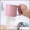 Baking Pastry Tools Factory Wholesale Stainless Steel Handheld Flour Sieve Powder Tool Nonstick Cup Type Semimatic Drop Delivery H Dhnhv