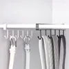 Kitchen Storage Rack Cupboard Traceless Shelf Hanging Hook Closet Clothes Glass Mug Metal Organizer Hanger Hooks