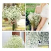 Fiori decorativi Ghirlande All'ingrosso 10 Pz / lotto Beautif Gypsophila Artificiale Seta Finta Respiro Del Bambino Pianta Casa Decorazioni Di Nozze Otsyf