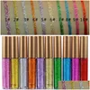 Eyeliner Handaiyan Glitter Liquid Set Colored Eyeliners Sets Waterproof Sequins Pearl Shiny Makeup Eye Liner Drop Delivery Health Be Dh5Sr