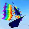 Kites Outdoor Fun Sports 3D/Rainbow Stereo Sailoat Kite مع مقبض وخط طيران جيد 0110