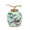 Bouteilles de stockage Vase de pot de gingembre en céramique chinoise ornements décoratifs pour la fête de bureau de bureau