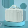 Mini Suitcases Cosmetic Bags Cases Suitcases Portable suit 14 "16" cosmetic with hand gift small mini travel code storage bag 230110