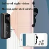 Dzwonki doorowe v30 Wifi Smart IP wideo do drzwi 1080p bezprzewodowa noktowizor IR Alarm Intercom Kamera Doorbell 1