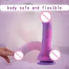 Skönhetsartiklar mjuk kvinna dildo realisticsilicone sug cup penis sexigyyitoys anal toys onani för kvinnliga par kvinnor män i röv