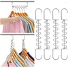 Hangers Multifunctional Space Saving Closet Wardrode Cascading Stainless Steel Magic Clothes Organizer Hook