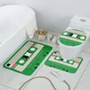 Toiletbrekomslagen badkamer niet-slip mat omslag set cassettemuziek tape retro doucheruimte flanel tapijtbad ingang waterdichte deur