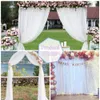 Other Event Party Supplies 1pc2pcs Elastic Chiffon Outdoor Drapery For Wedding Decoration Stage Background Cloth Gauze Curtain 230110