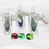 Krokahs 5,5 tums Glass Ash Catcher Drop Down Adapter 14mm hane till kvinnlig tjock Pyrex Reclaim Ashcatcher för vattenbongar med Glass Bowl Quartz Banger