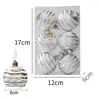 Party Decoration 6Pcs Tree Pattern Decorative Christmas Balls Pendant Plastic Xmas Ornaments For Household