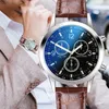 Нарученные часы Blu-ray Fashion Men Men Watch Luxury Watches Digital 3 Decoration Dial Clock Clock MultyColor Man Quartz Reloj Hombre