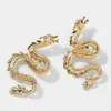 Boucles d'Oreilles Tige Alliage Dragon Chinois