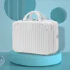 Mini Suitcases Cosmetic Bags Cases Suitcases Portable suit 14 "16" cosmetic with hand gift small mini travel code storage bag 230110