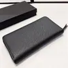 luxury Fashion men Wallet clutch lady long wallet leather single zipper wallets coin purse Card Holder Note Compartment