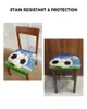 Chair Covers Football Sky Clouds Grass Soccer Seat Cushion Stretch Dining Cover Slipcovers For Home El Banquet Living Room