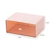 Boîtes de rangement Make Up Organizer Dather Box Empileing Acrylic Cosmetic étagères Office Divers Desktop