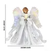 Christmas Decorations Festive Xmas Duplex Printing Decoration Angel Fairy Tree Pendant Topper