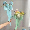 Подарочная упакованная упаковочная коробка с цветочной упаковкой с Bowknot Day Folding Diy Портативные принадлежности Доставка Доставка Дома