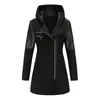 Frauen Wollmischungen 5XL Winter Warm Schlank Reißverschluss Frauen Jacke Verdickung Baumwolle Kapuzenmantel Weibliche Splice Mantel Outwear Parkas 230109