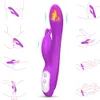 Articoli di bellezza con orecchie da coniglio per la stimolazione del clitoride, 9 modalità Vibratori G-Spot Vibratore del coniglio Dildo Stimolatore del clitoride Giocattoli sexy Donna