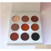 Lidschatten Make -up 9 Farbe Bronze Lidschatten Palette gepresste Pulverpaletten leicht zu tragen.