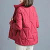 Trenchs pour femmes doudoune rembourrée femmes 2023 Style manteau d'hiver vêtements d'extérieur courts haut ample femme pardessus Chaqueta Mujer L912