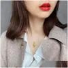 Silver New Vintage Natural Fresh Water Pearl Necklaces For Women 100 925 Sterling Sier Shell Round Bead Pendant Necklace Drop Delive Dhaoc