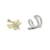 Backs Earrings 1 Piece Cute Lovely Snake Wrap Clip Earring No Piercing Ear Cuff Gold Color Fashion Stacking For Women