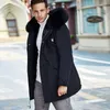 Men's Jackets Classic Men's Thermal Down Jacket High Quality Thick Coat Winter Parka Fur Collar Windproof Parkas Multi Pockets Coats