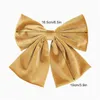 Headbands 12Pcs Women Large Bow Hairpin Chiffon Big Bowknot Stain Barrettes Solid Color Ponytail Clip Hair Accessories Wholesale Dro Dh6Dm