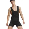 Undershirts Mens Underwear Fitness Mesh Zie door bodysuit turnard sport jumpsuit worstelen singlet Beachwear pyjama huiskleding