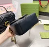 Borse firmate 5a borse da donna borse vintage borsa in pelle kit hardware oro nero con cinturino tracolla trucco tracolla