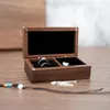 Torebki biżuterii pudełko podróżne Odporne wielofunkcyjne pierścienie drewniane kolczyki mini obudowa dla dziewcząt