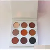 Lidschatten Make -up 9 Farbe Bronze Lidschatten Palette gepresste Pulverpaletten leicht zu tragen.