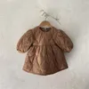 Abiti da ragazza Toddler Girls Abito caldo a maniche lunghe floreale vintage Natale Inverno Baby Princess Abbigliamento per bambini in stile coreano carino