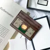 dames herenontwerper Marmont Mini Wallet Bag G Charm Brown Fashion Pocket Organizer Luxe portemonnee Dames beroemde echte lederen sleutelhanger Card Case Handtas Polstanden