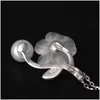 Silver Nya etniska smycken 100 925 Sterling Sier Natural Pearl Crystal Flower Pendant Halsband för kvinnliga älskare Gåvor Drop Leverans F DHCAB