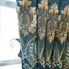 Kurtyna europejska chenille haftowane wysoko zacienione jasne zasłony zaciemniające do salonu luksusowy wystrój domu